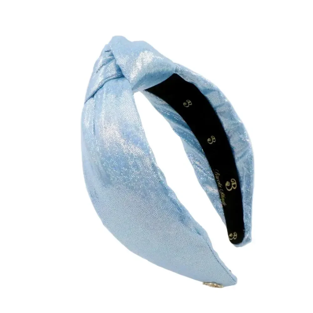 Sky Blue Shimmer Topknot